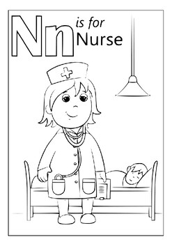 Printable nurse coloring pages fostering kids passion and creativity