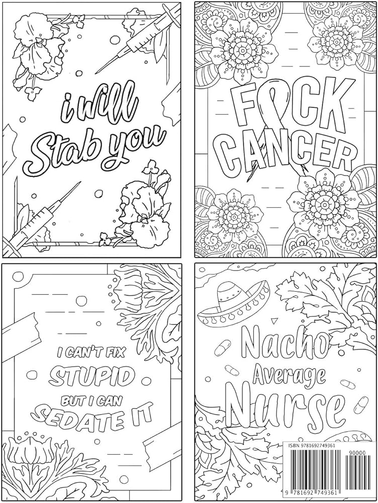 The ultimate nurse coloring book a snarky relatable humorous adult coloring book for registered nurses nursing students and nurse practitioners publishing nurse passion books