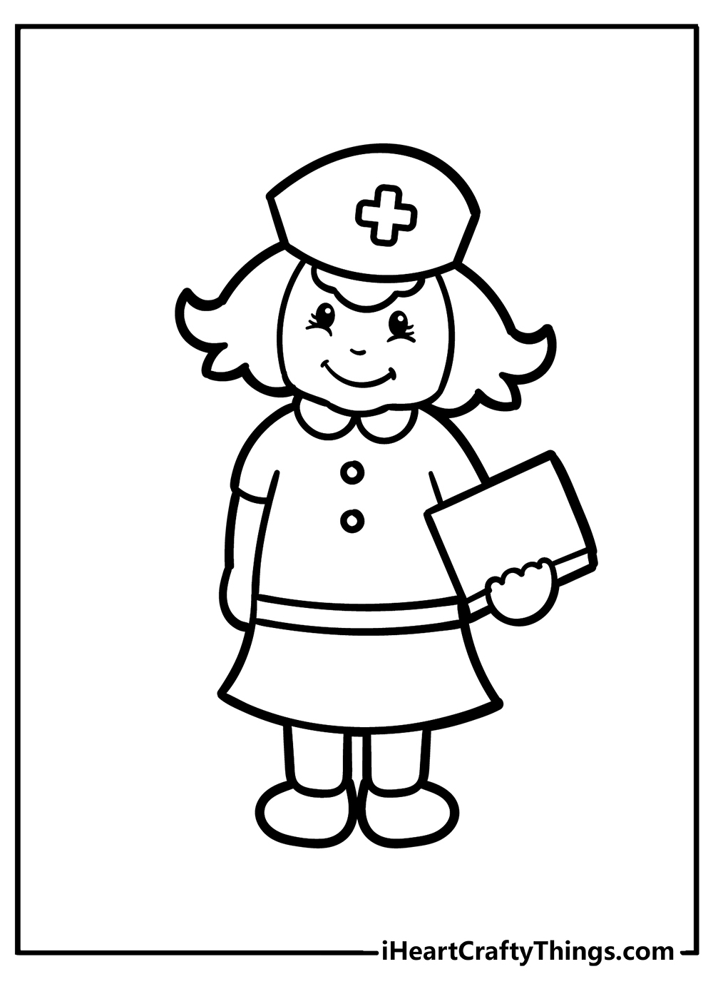 Nurse coloring pages free printables