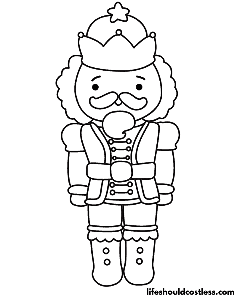 Nutcracker coloring pages free printable pdf templates