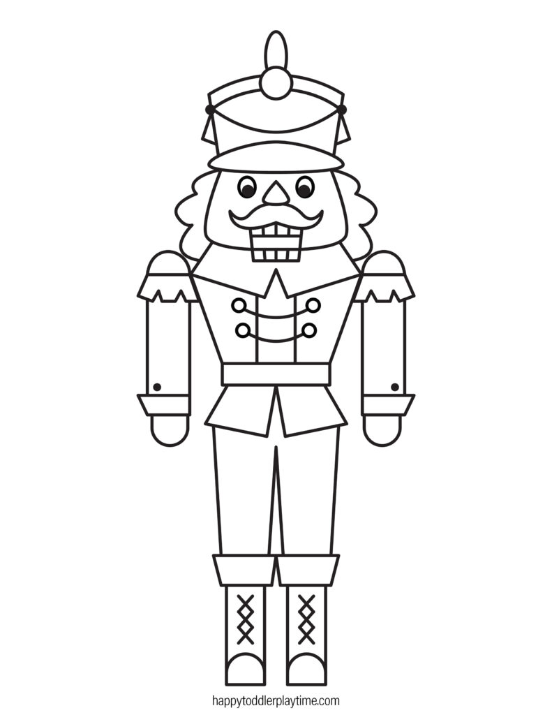 Free printable christmas nutcracker coloring pages