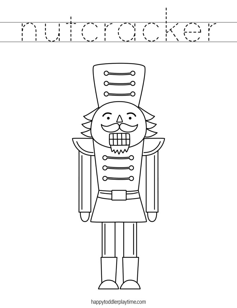 Free printable christmas nutcracker coloring pages