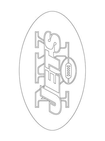 New york jets logo coloring page free printable coloring pages