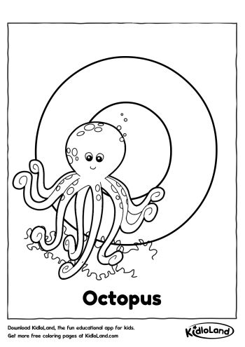 Download free alphabet coloring o and educational activity worksheets for kids