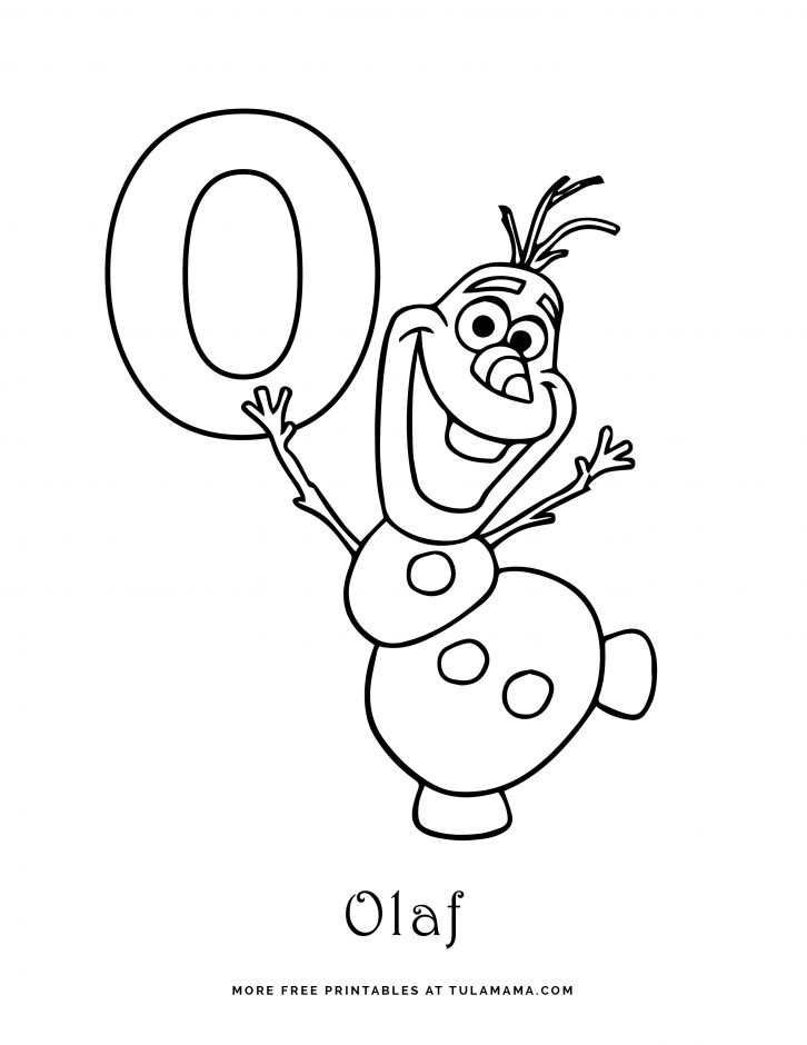 Free printable disney alphabet coloring pages