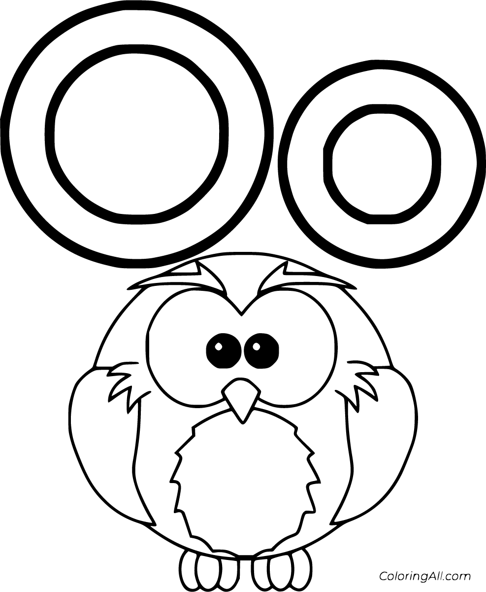 Letter o coloring pages