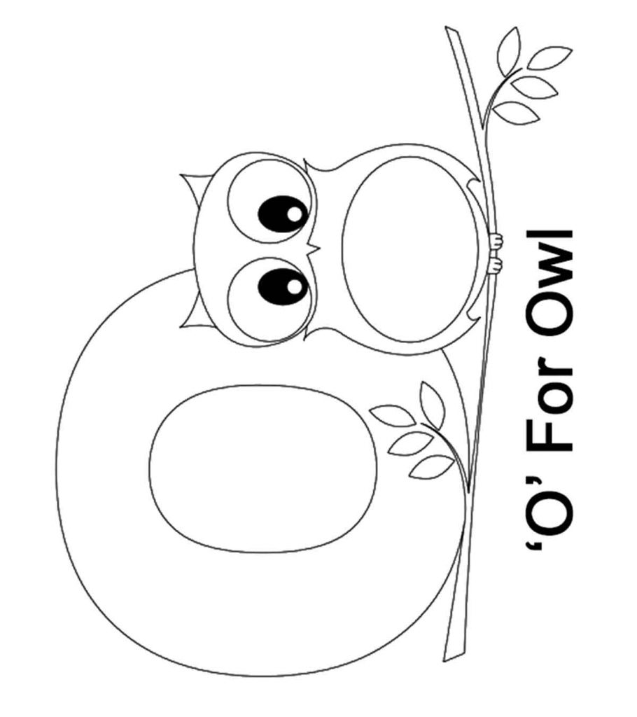 Top letter o coloring pages toddlers will love to color