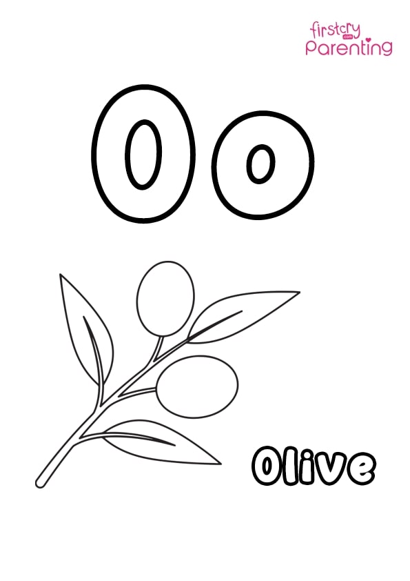 Easy printable letter o coloring pages for kids