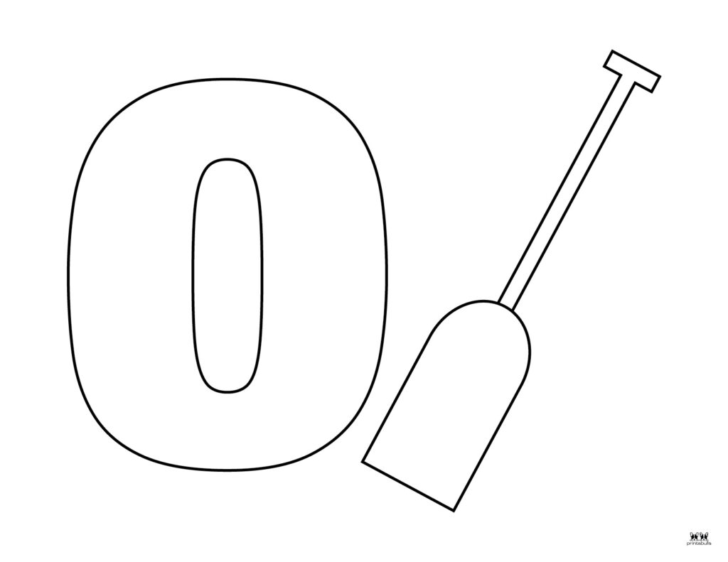 Letter o coloring pages