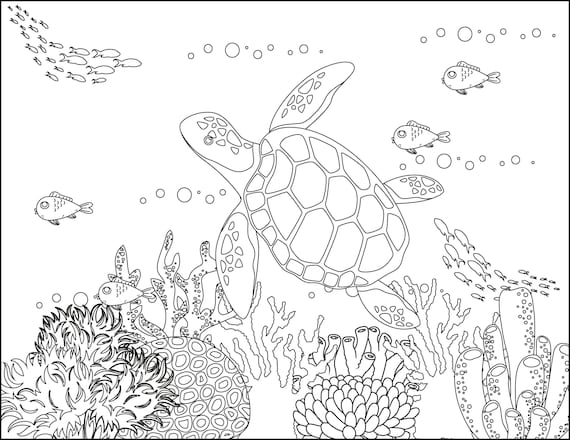 Printable ocean coloring pagesocean scenes kids will love to colorcolor at home all the animals in the ocean