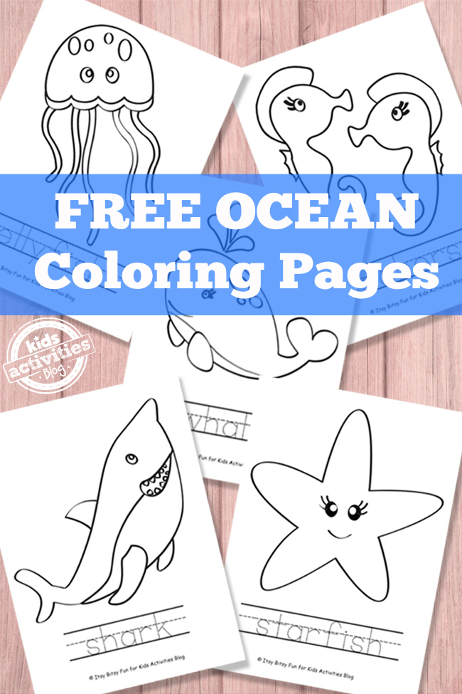 Ocean coloring pages free printable kids activities blog