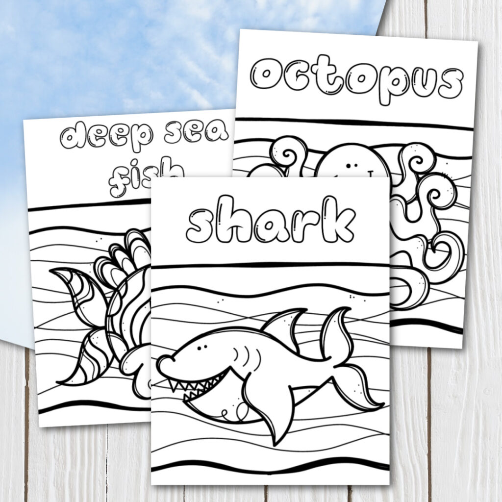 Free printable ocean coloring pages for preschoolers