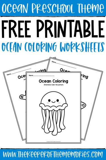 Free printable ocean coloring worksheets