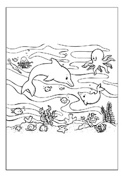 Take a journey under the sea with our printable ocean coloring pages for kids
