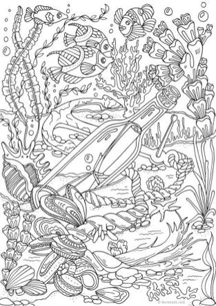 Free printable adult coloring pages ocean