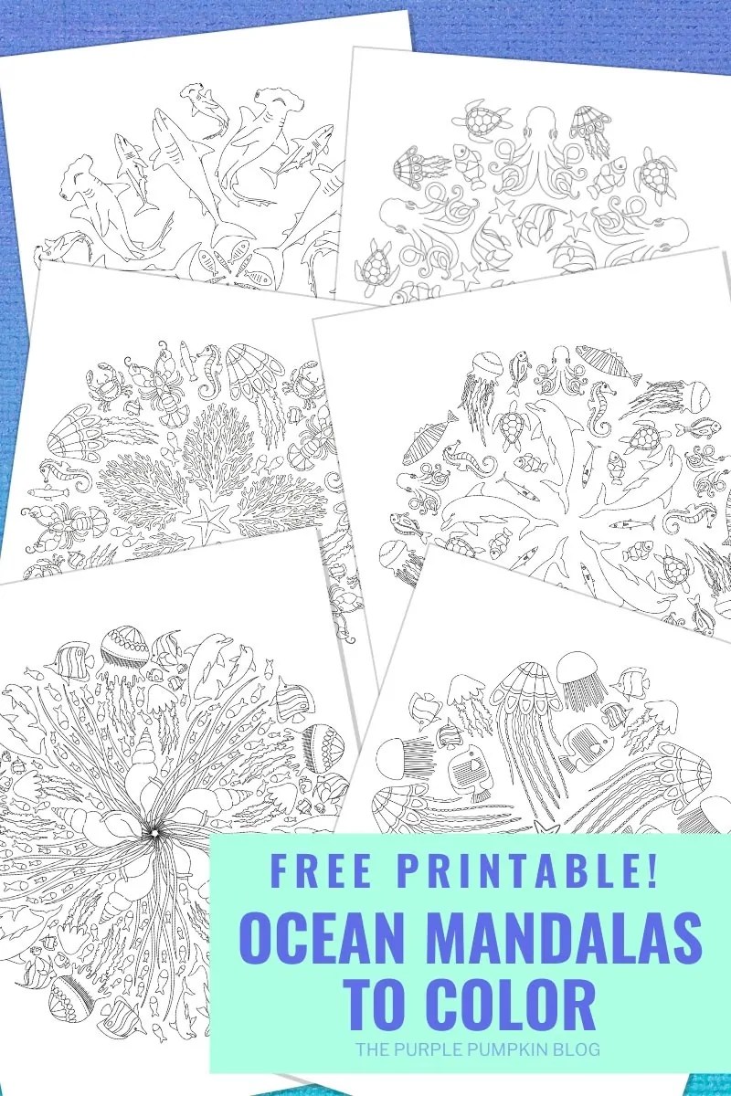 Free ocean mandalas to print lor free printable mandalas