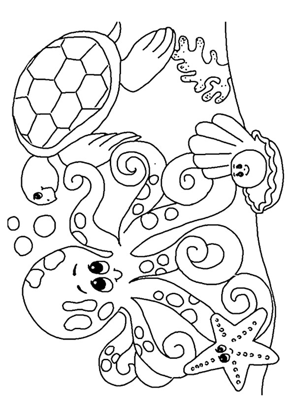 Free printable ocean coloring pages for kids