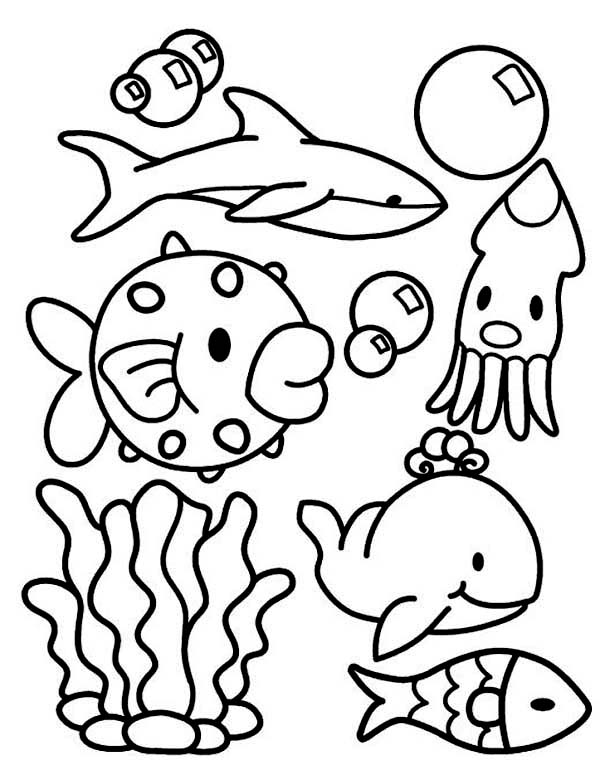 Free printable ocean coloring pages for kids