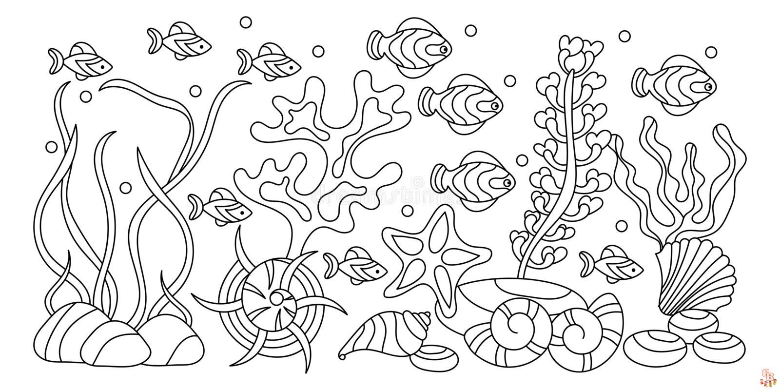 Dive into underwater coloring pages with