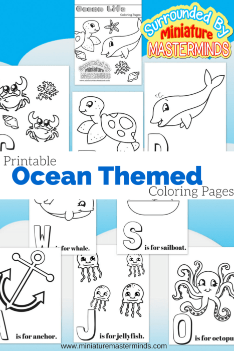 Free printable ocean themed coloring pages â miniature masterminds