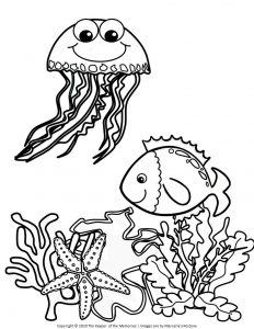 Free printable ocean coloring pages