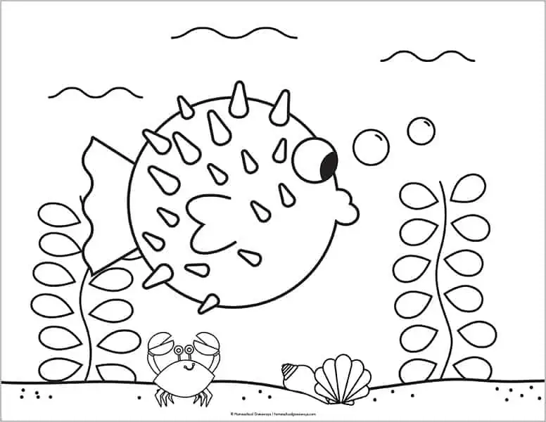 Ocean coloring pages for kids to print for free