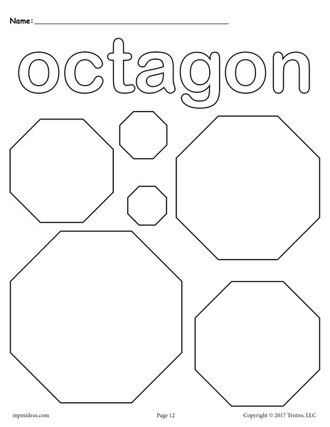 Octagons coloring page