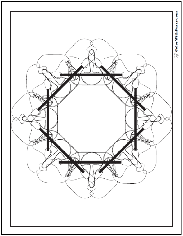 Free coloring pages geometric designs small world