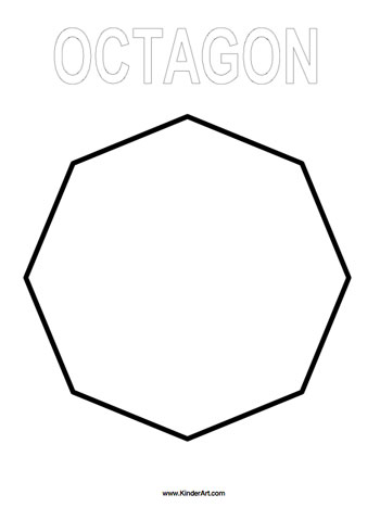 Octagon coloring page â