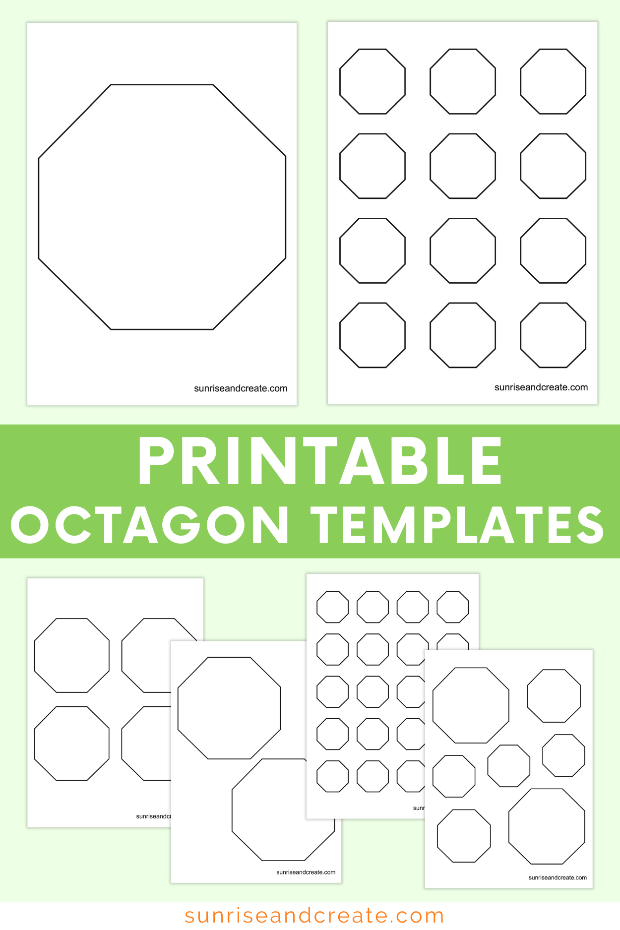 Free printable octagon templates