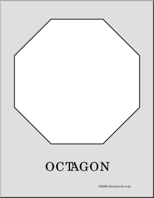 Coloring page octagon