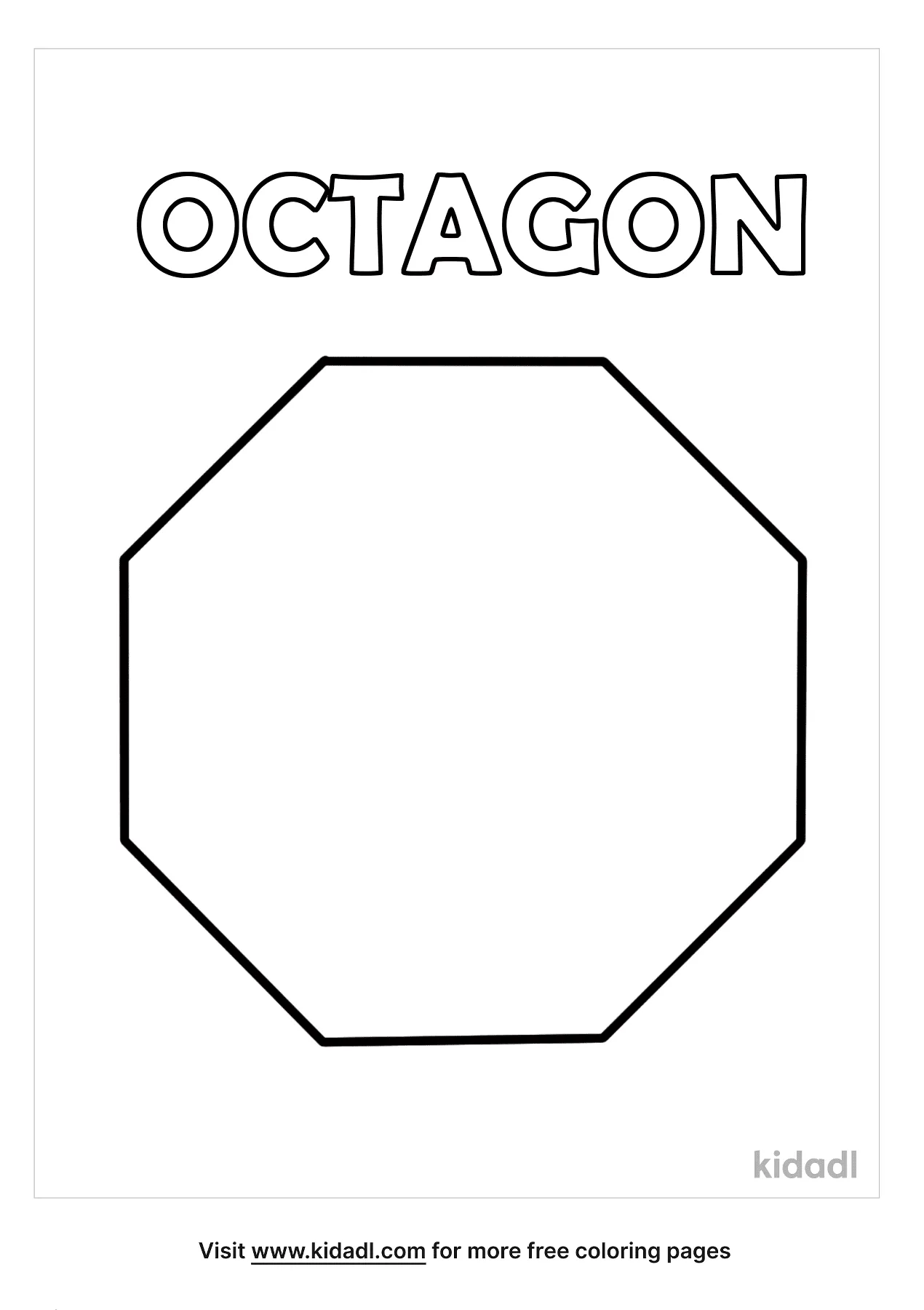 Free octagon coloring page coloring page printables