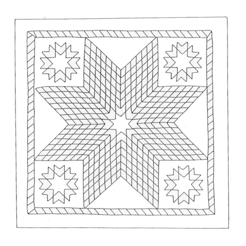 Octagon star mandala coloring page free printable coloring pages