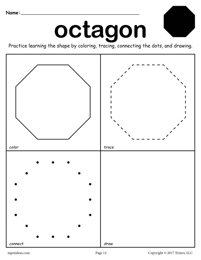 Octagon worksheet