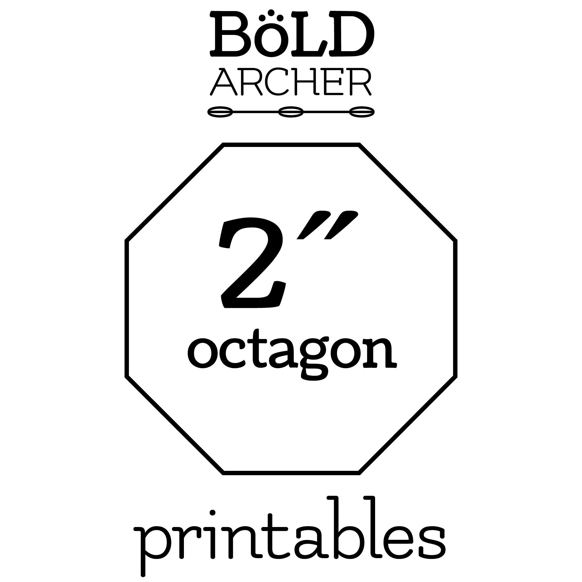 Printable octagon