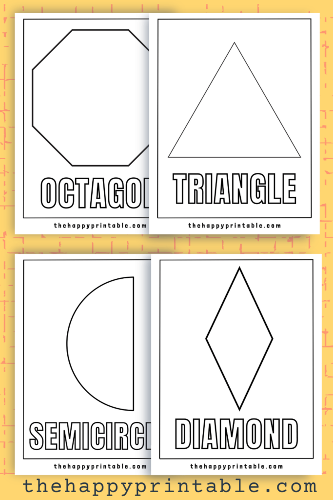 Printable shapes worksheets the happy printable