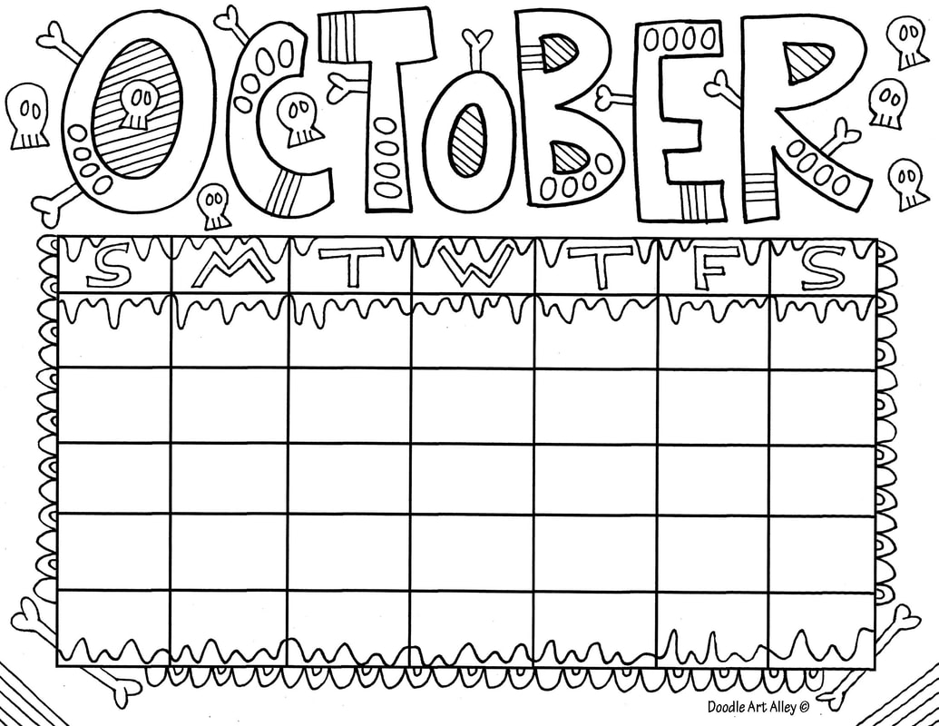 October classroom doodles
