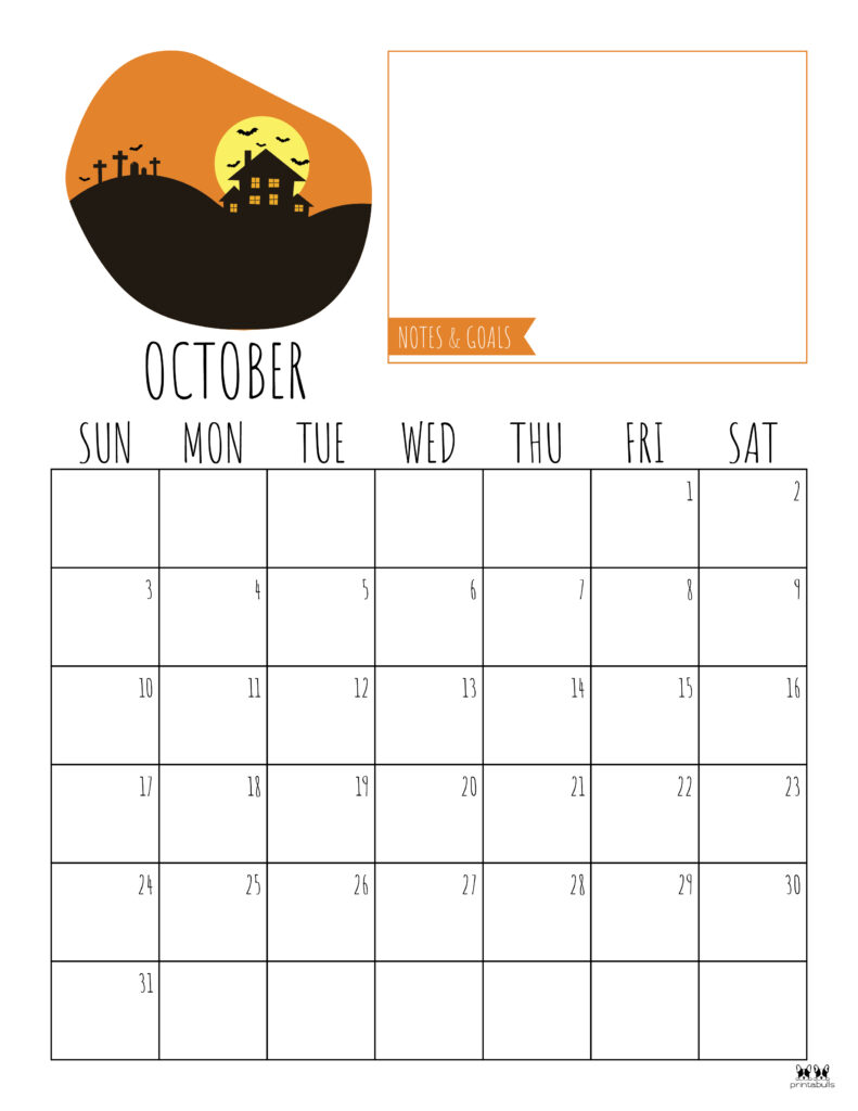 October calendars