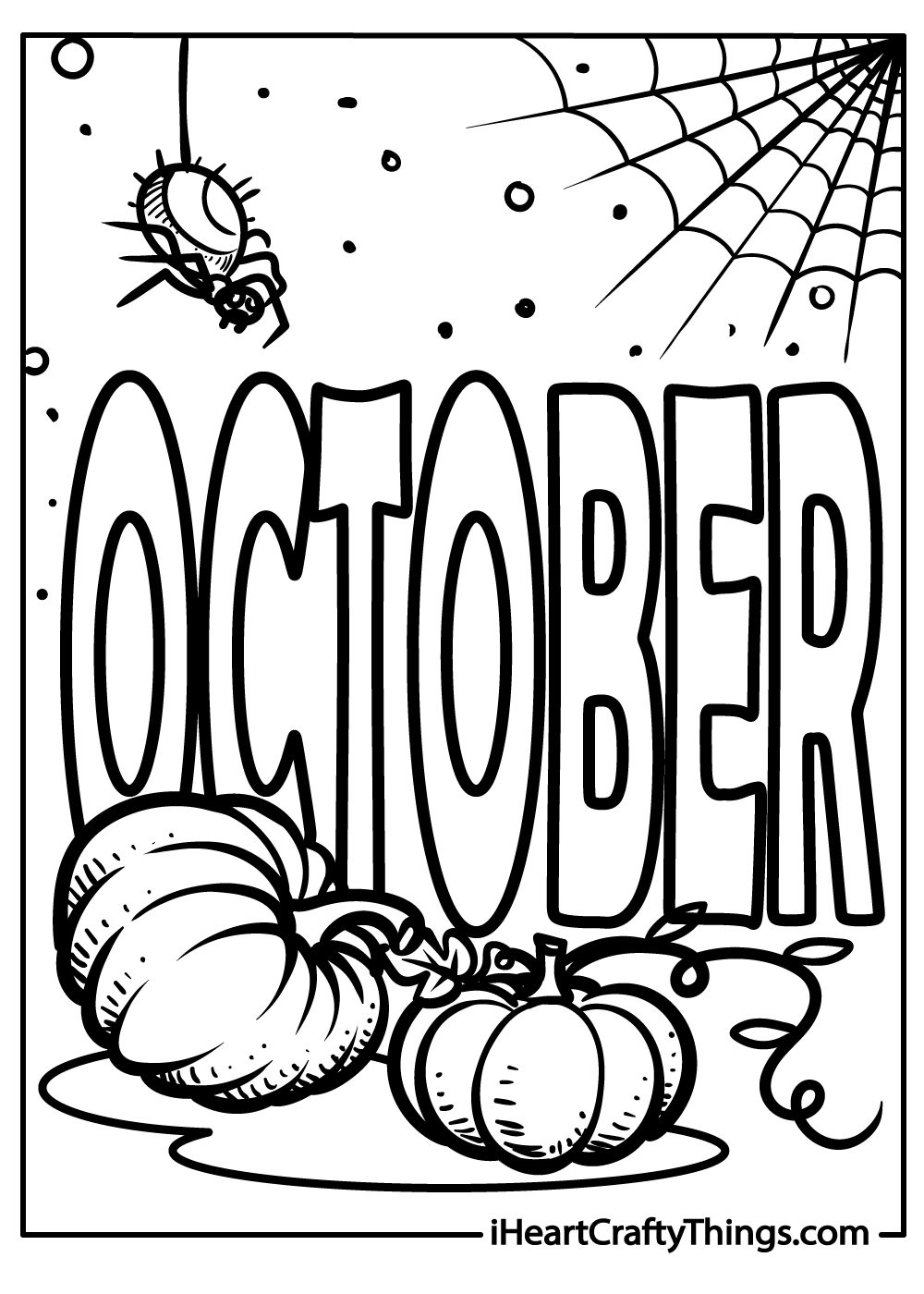 October coloring pages free printables