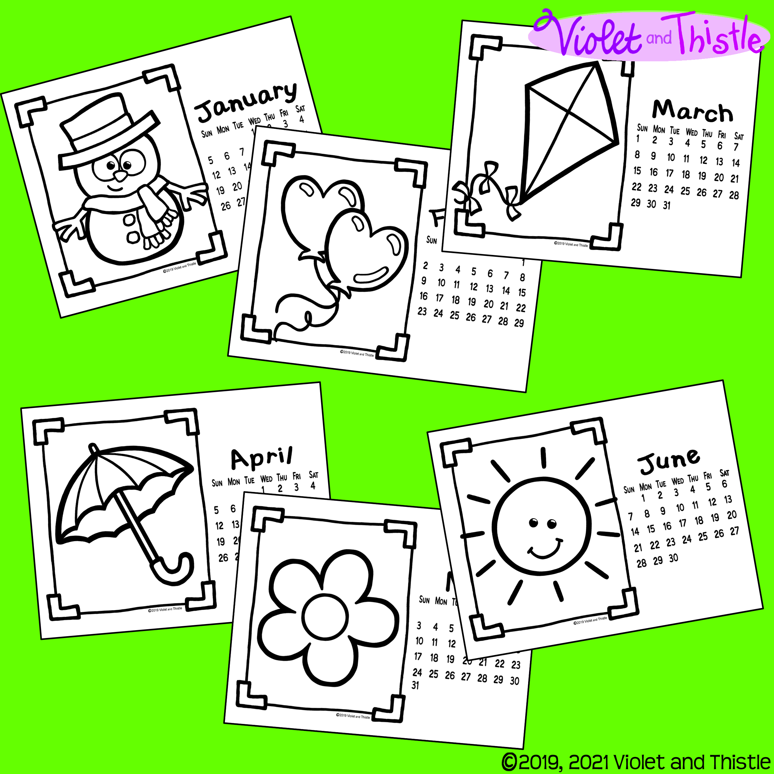 Coloring calendar printable to color parent christmas gift for parent from kids student d made by teachers