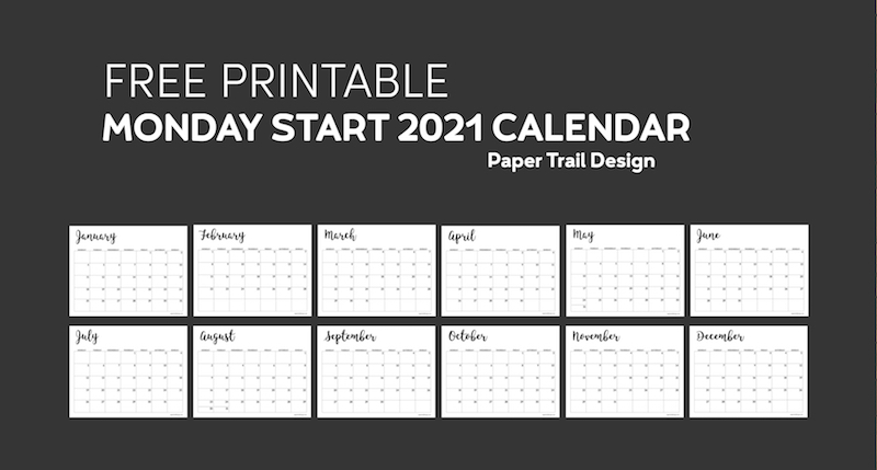 Free printable calendar