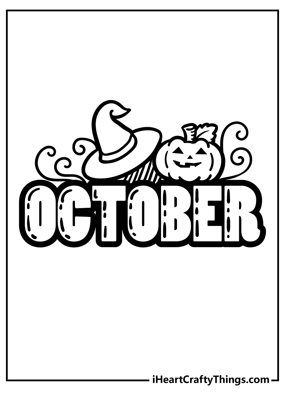 October coloring pages free printables