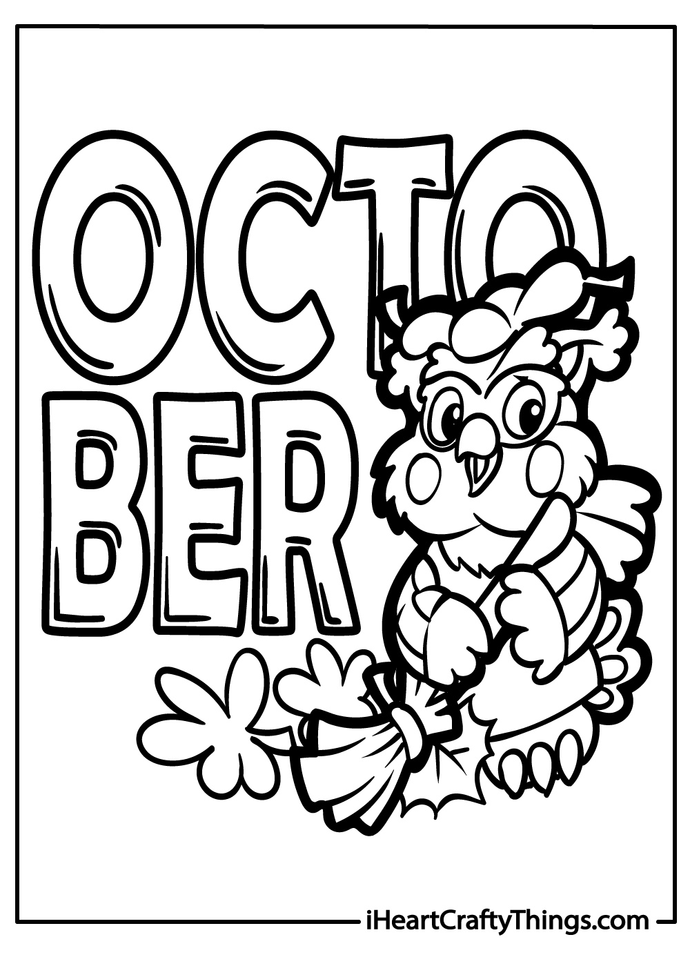 October coloring pages free printables