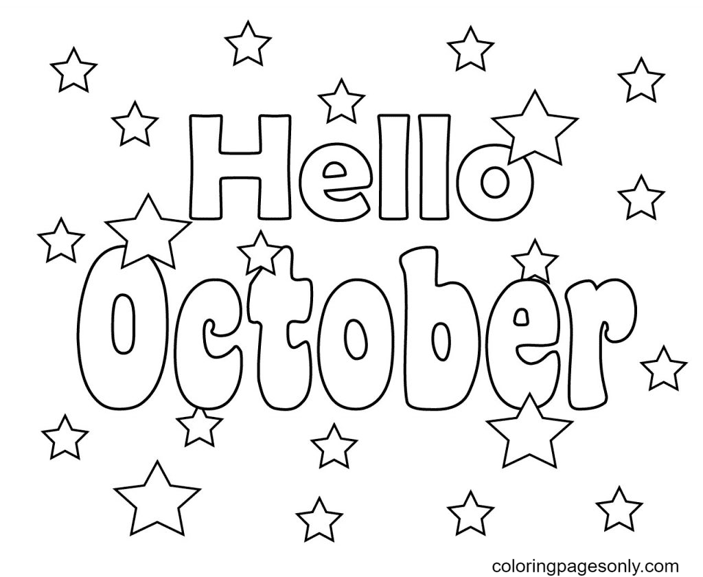 October coloring pages printable for free download