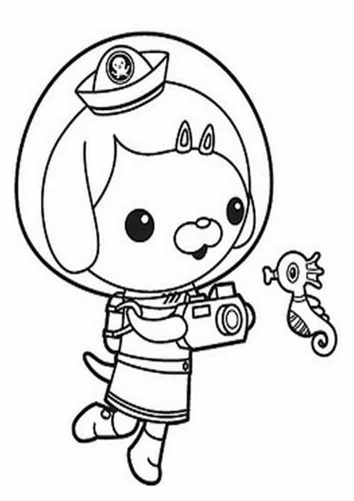 Free easy to print octonauts coloring pages