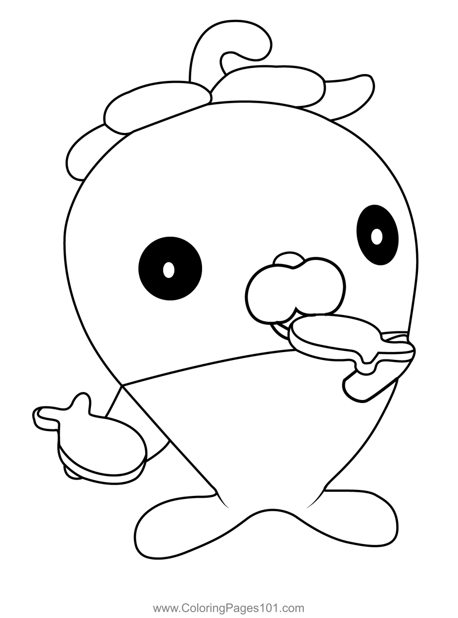 Grouber octonauts coloring page for kids