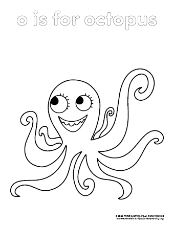 Octopus coloring page