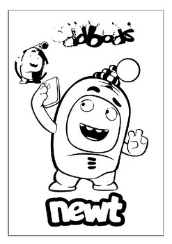 Whimsical oddbods coloring pages dive into a world of animated delight