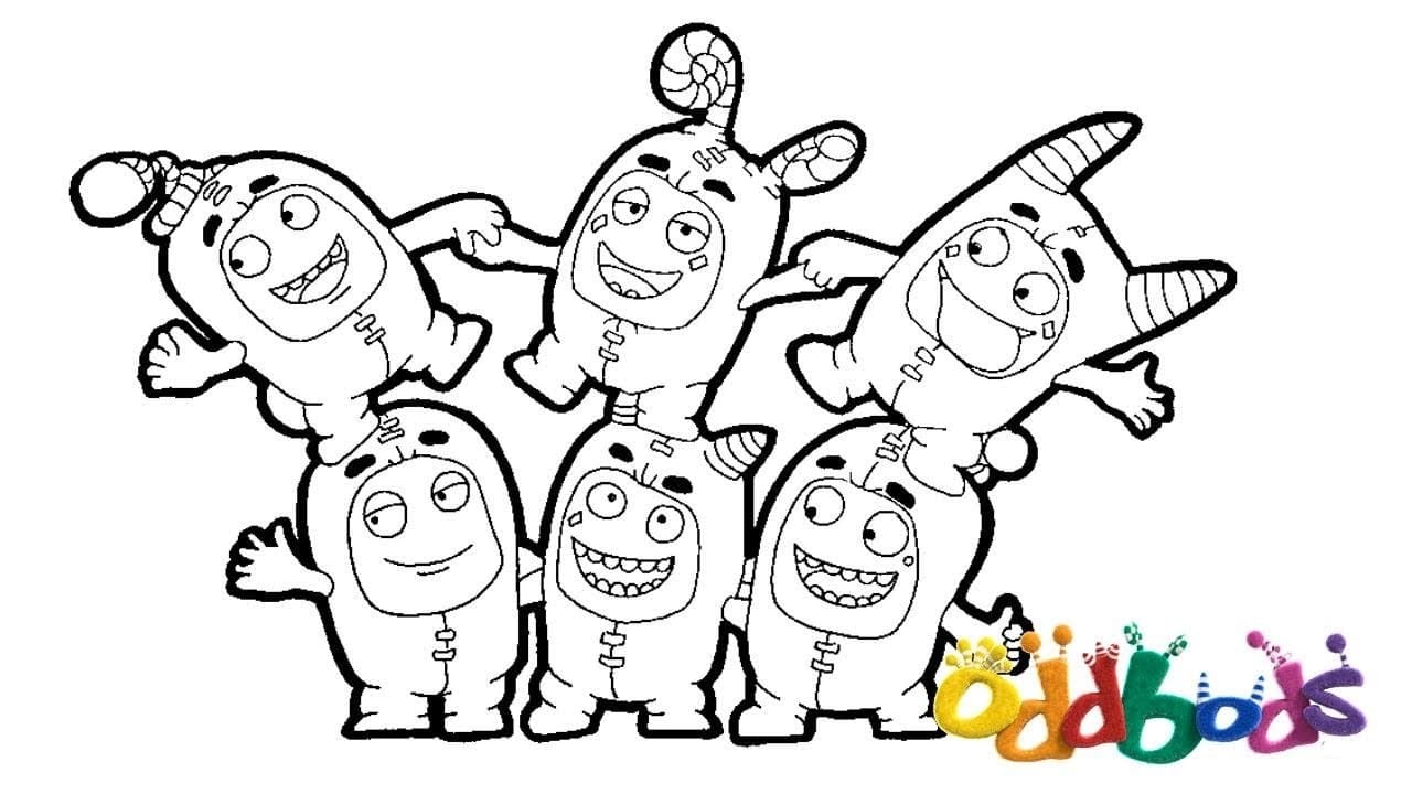 Oddbods coloring pages