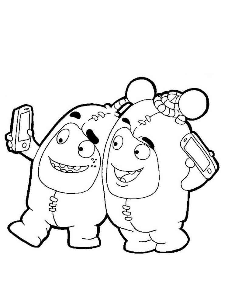 Oddbods coloring pages